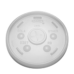 16 oz - Dart Plastic Lids, Hot/Cold Foam Cups, Slip-Thru Lid, White, 1000/Carton 
